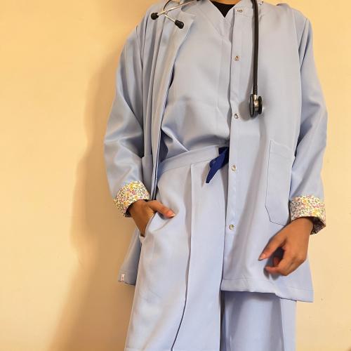 Formal Scrub - jacket-blue sky