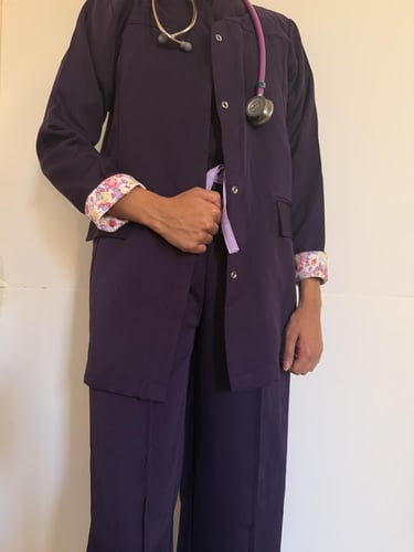 Formal -scrub-jacket-purple