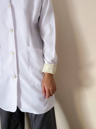 positive vibes lab-coat