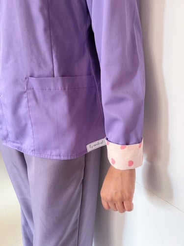 جاكيت طبي با اكمام قلوب