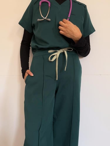 Formal-scrub - jacket- اخضر عشبي