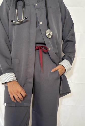 Special scrub -jacket -dark gray