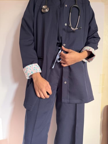 Formal-scrub - jacket- كحلي