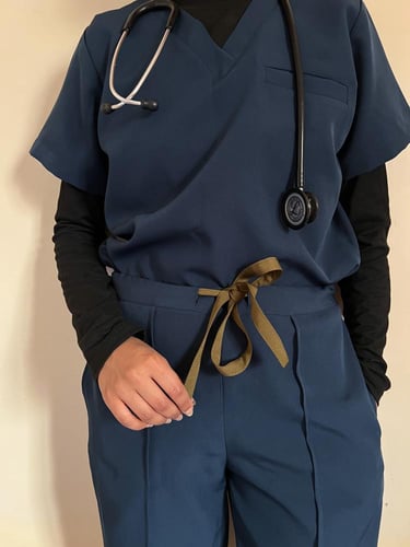 Scrub-jacket happiness