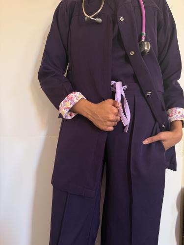 Formal -scrub-jacket-purple