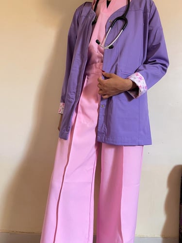 Cotton Candy - scrub-jacket