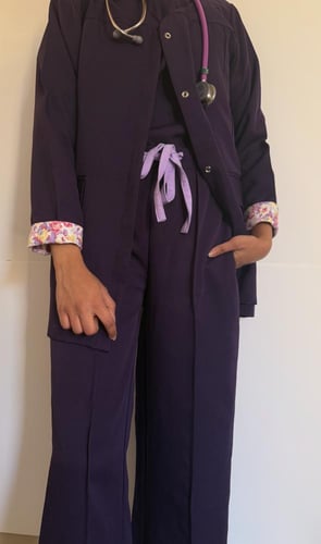 Formal -scrub-jacket-purple