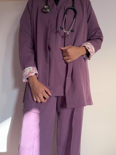 Formal scrub - jacket- لون كاندي