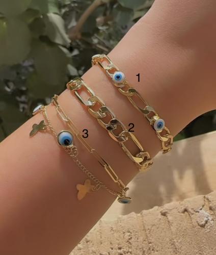 اساور مطلية عيار 18K