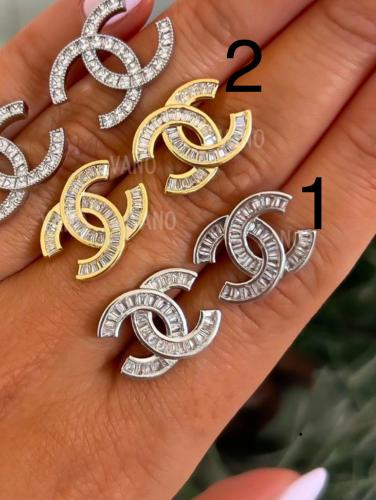 حلق شانيل مطلي