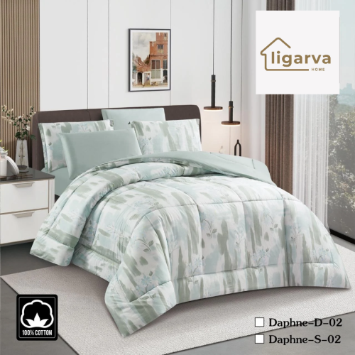 Summer duvet for two 100% cotton Daphne-D-02