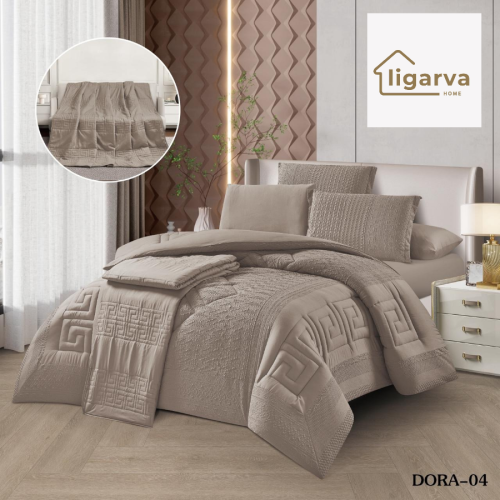 Dora quilt for two, crispy DORA-04