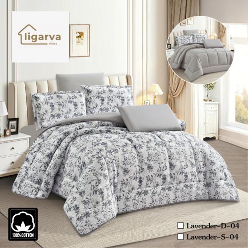 لحاف لافندر نفر قطن 100%LAVENDER-S-04