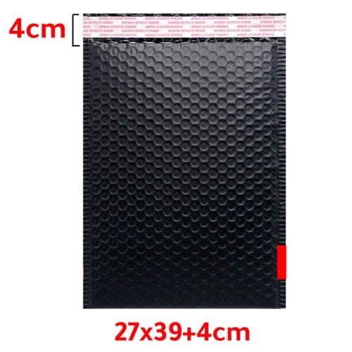 ظروف شحن مبطنة بفقاعات هوائية لون اسود مقاس 27*39