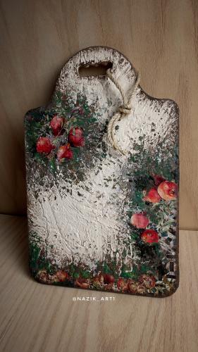 كاتينغ بورد فينتج ستايل إيطالي برسم يدوي /سايز 39*26