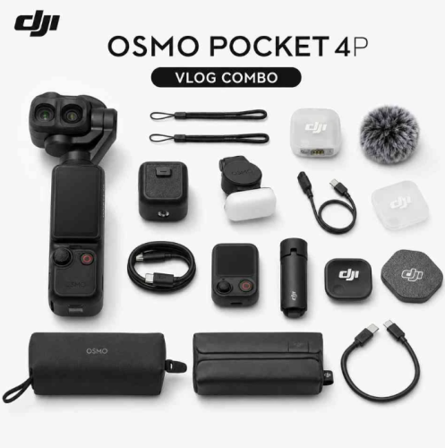 كاميرا DJI اوسمو بوكيت 4p برو فلوق كومبو