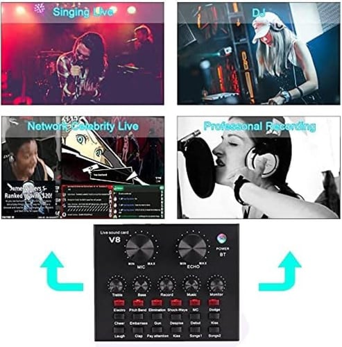 ميكسر صوت LIVE SOUND CARD v8