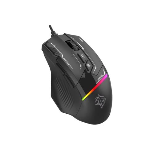 بورودو ماوس ألعاب بدقة 7200 DPI بإضاءة RGB – أسود