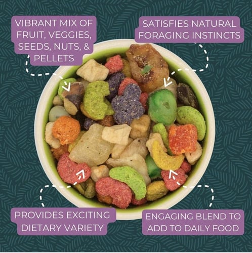 زوبريوم بيور فن للببغاوات الكبيرة والمتوسطة تعبئة...