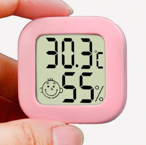 جهاز قياس الحرارة والرطوبه بحجم صغير مناسب داخل ال...