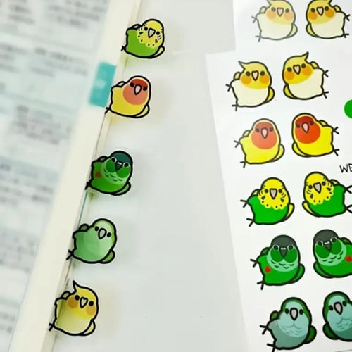 فواصل للكتب على شكل ببغاء ( عشرة فواصل )