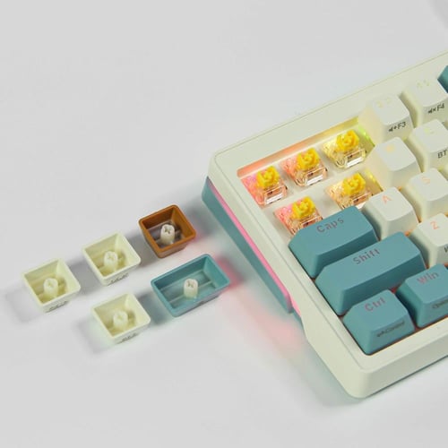 keyboard ZA68 Pro yellow and grey 68%