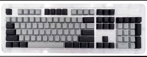 كي كابس اسود ورصاصي - keycaps black and gray