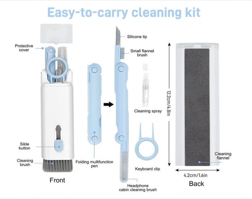 منظف الكيبورد وسماعات الاذن 7 في 1