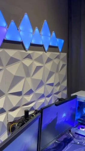 3D panel قطعة 12 ابيض