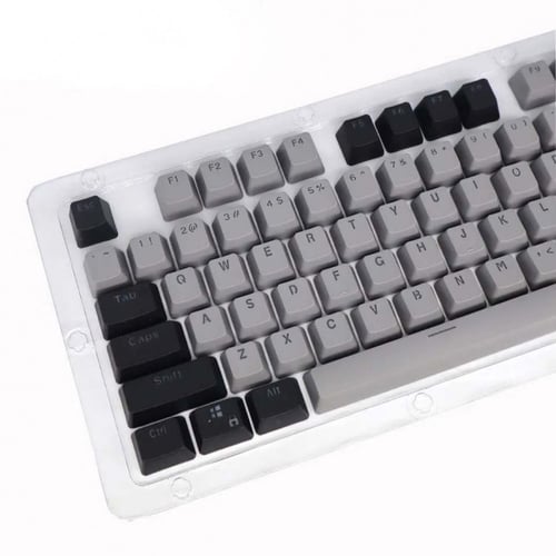 كي كابس اسود ورصاصي - keycaps black and gray