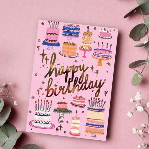 بطاقة ميلاد و شمعة