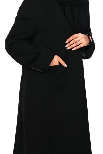 عباية بليزر مبطن مع جيوب