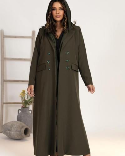 عبايه سفر: كريب ببطانة حرير كوت رسمي