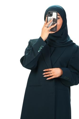 عباية بليزر مبطن مع جيوب