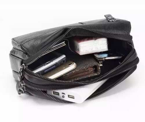 شنطة رجالية من الجلد الطبيعي