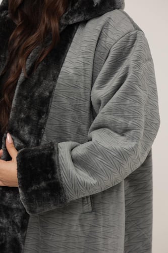 فروه نسائي قماش مخمل مموج