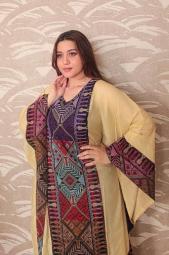 عبايه نسائي بتطريز فلسطيني