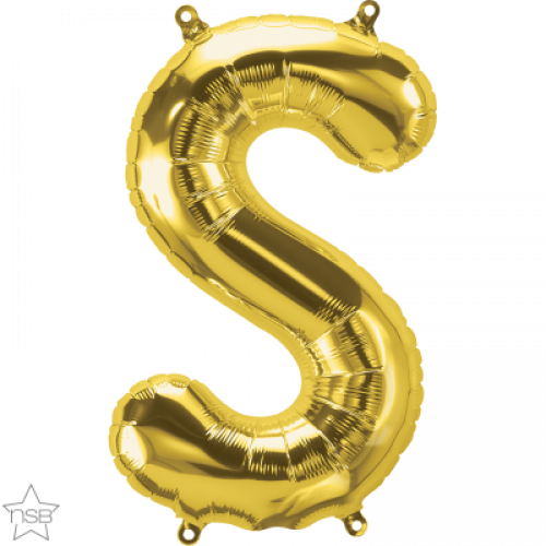 FOIL SMALL LETTER GOLD (عدد 5 قطع) S