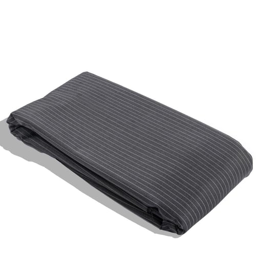 قماش شتوي مقلم متباعد رمادي