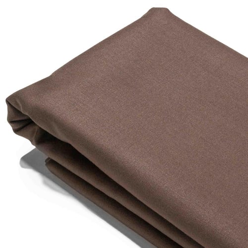 قماش شتوي سادة بني غامق F3