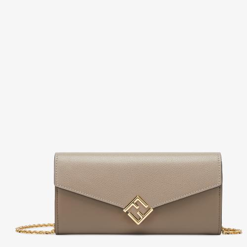 Fendi FF Diamonds Continental With Chain