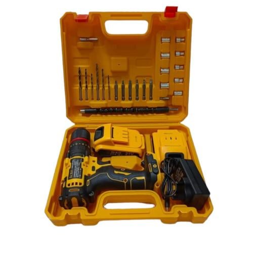 دريل بطارية 21 فولت راس حديد