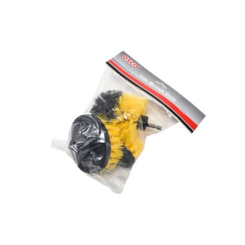 طقم فرشة تلميع 3قطع اصفر واسود