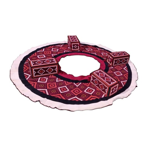 فرشة دائري مع 4 مراكي