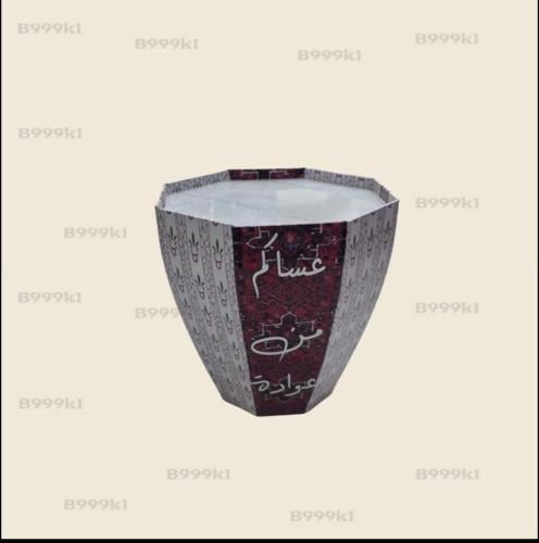 صينيه تقديم العيد خشب شكل فنجان