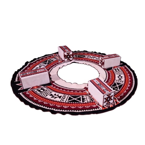 فرشة دائري مع 4 مراكي