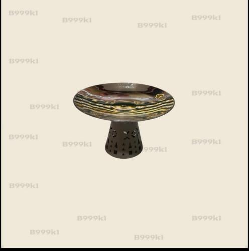 صحن حلويات استيل دائري صغير