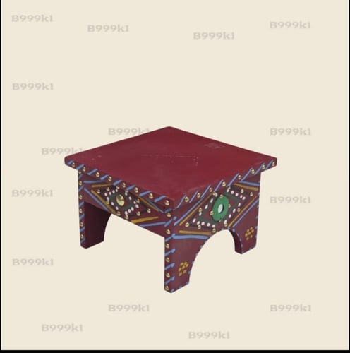 طاوله خدمه 30*30 بدون زجاج ملون