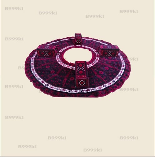 فرشة دائري مع 4 مراكي