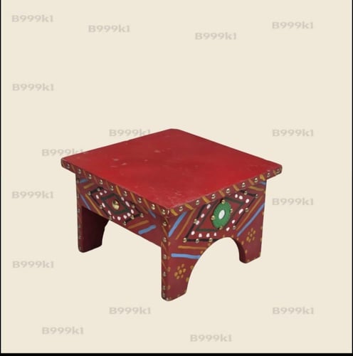طاوله خدمه 30*30 بدون زجاج ملون